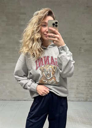 Isoli hoodie beaded baby tiger print Paloma A1060024 Ganni 